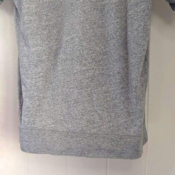 Abercrombie & Fitch Velour Sleeves T-Shirt Nostalgiacore Preppy Athleisure MD - Picture 8 of 10